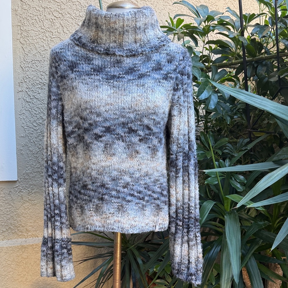 Vintage Billabong Multitone Turtleneck Knit Sweater